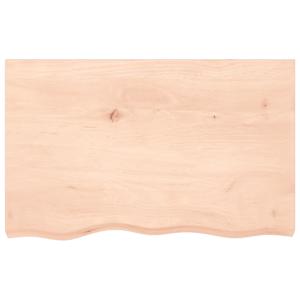 Stolní deska 80 x 50 x 2 cm neošetřené masivní dubové dřevo - obrázek 3