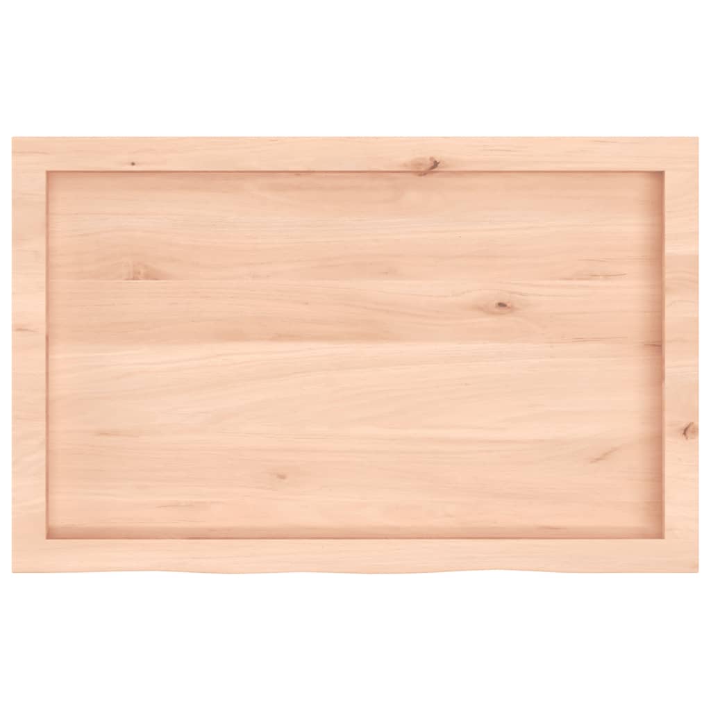 vidaXL Tafelblad 80x50x(2-4) cm onbehandeld massief eikenhout, foto 4
