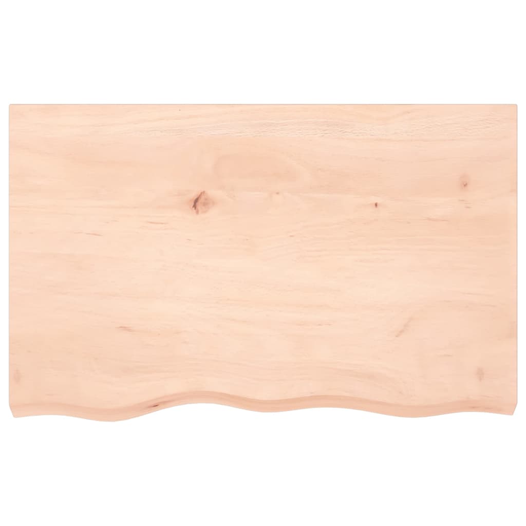 vidaXL kezeletlen tömör tölgyfa asztallap 80x50x(2-6) cm