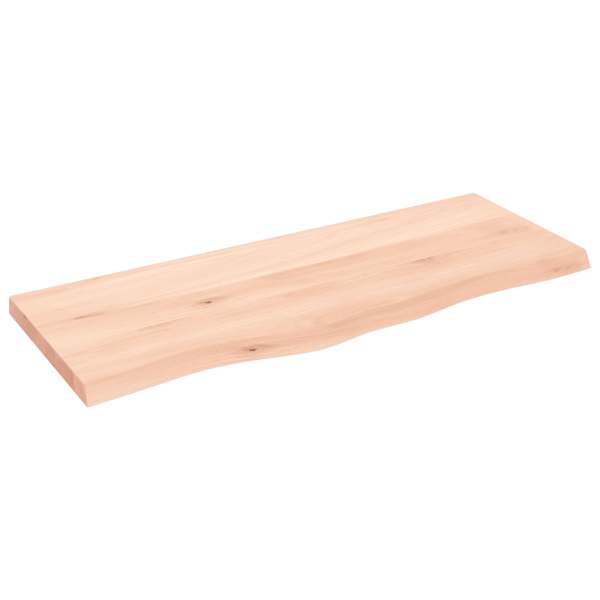 vidaXL lauaplaat, 100 x 40 x (2&ndash;4) cm, t&ouml;&ouml;tlemata tammepuit