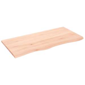 Stolní deska 100 x 50 x 2 cm neošetřené masivní dubové dřevo - obrázek 2