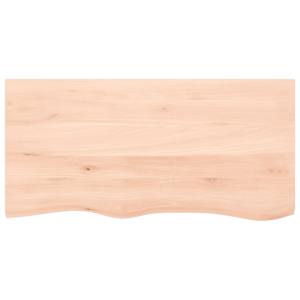 Stolní deska 100 x 50 x 2 cm neošetřené masivní dubové dřevo - obrázek 3