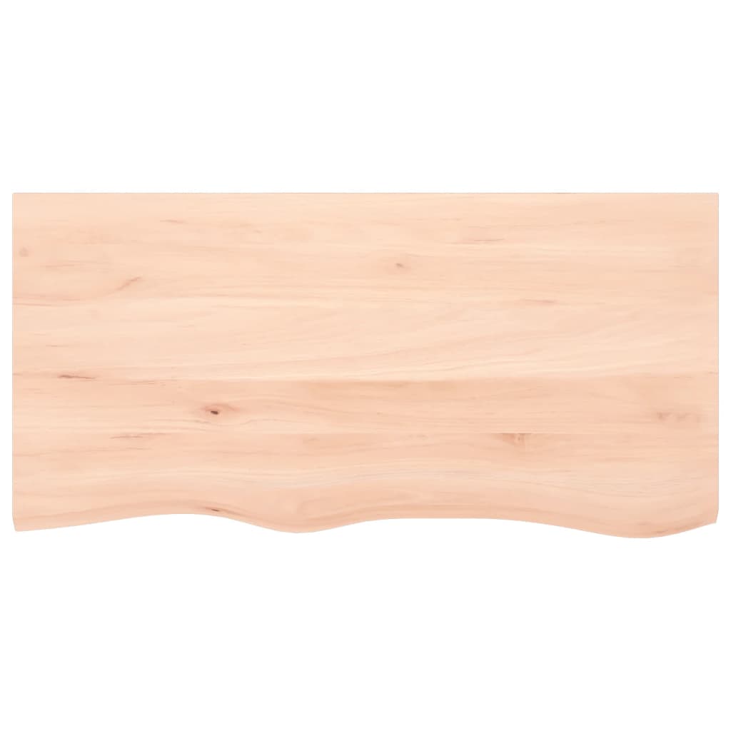 vidaXL Pöytälevy 100x50x(2-4) cm käsittelemätön täystammi