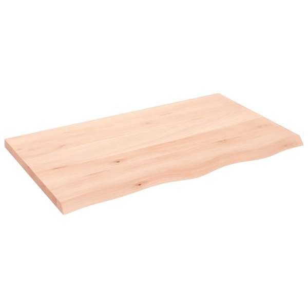 vidaXL lauaplaat, 100x60x(2-4) cm, t&ouml;&ouml;tlemata tammepuit