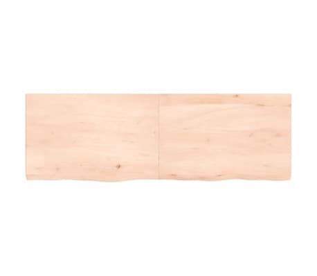 vidaXL Επιφάνεια Τραπεζιού 120x40x(2-4)εκ Ακατέργαστο Μασίφ Ξύλο Δρυός
