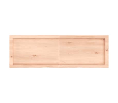 vidaXL Blat de masă, 120x40x(2-6) cm, lemn masiv de stejar netratat