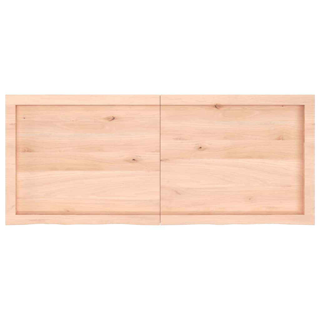 Thumbnail - vidaXL Tischplatte 120x50x(2-6) cm Massivholz Eiche Unbehandelt