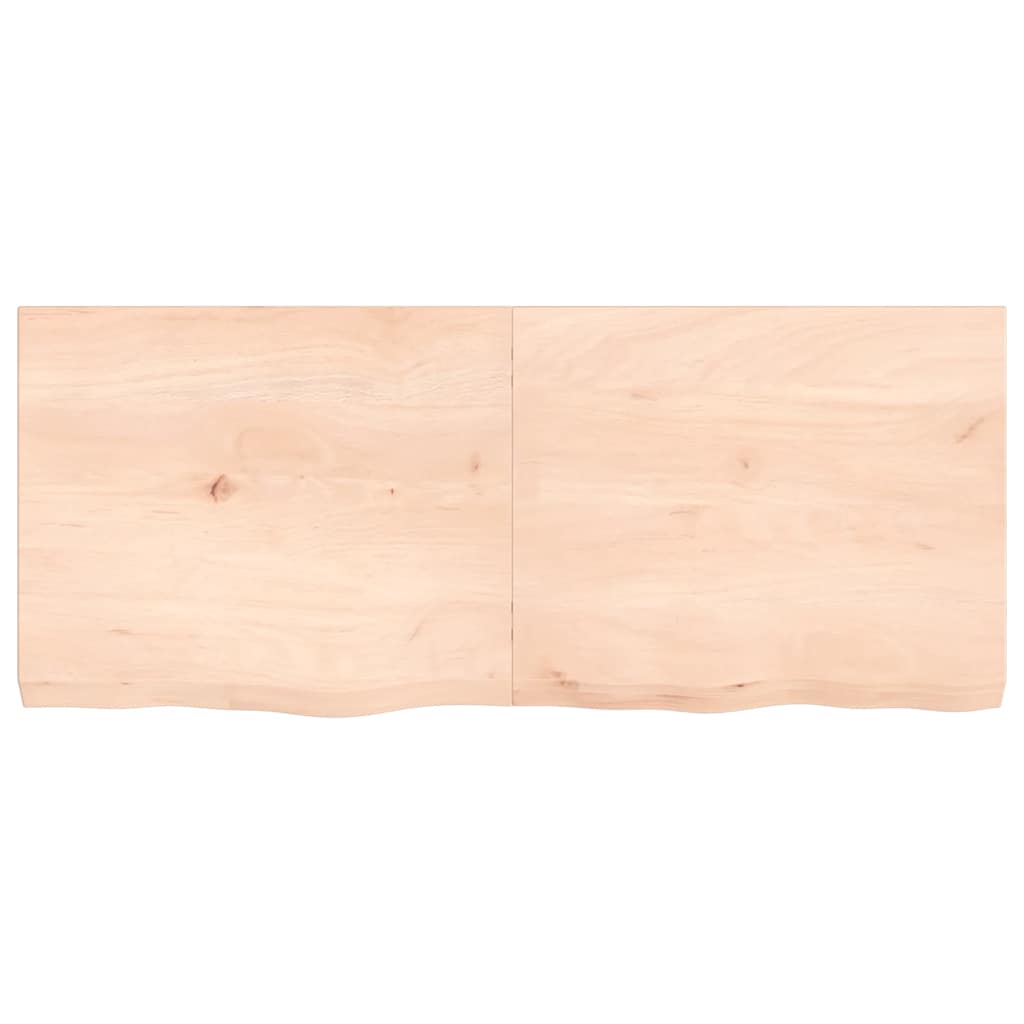 Thumbnail - vidaXL Tischplatte 120x50x(2-6) cm Massivholz Eiche Unbehandelt
