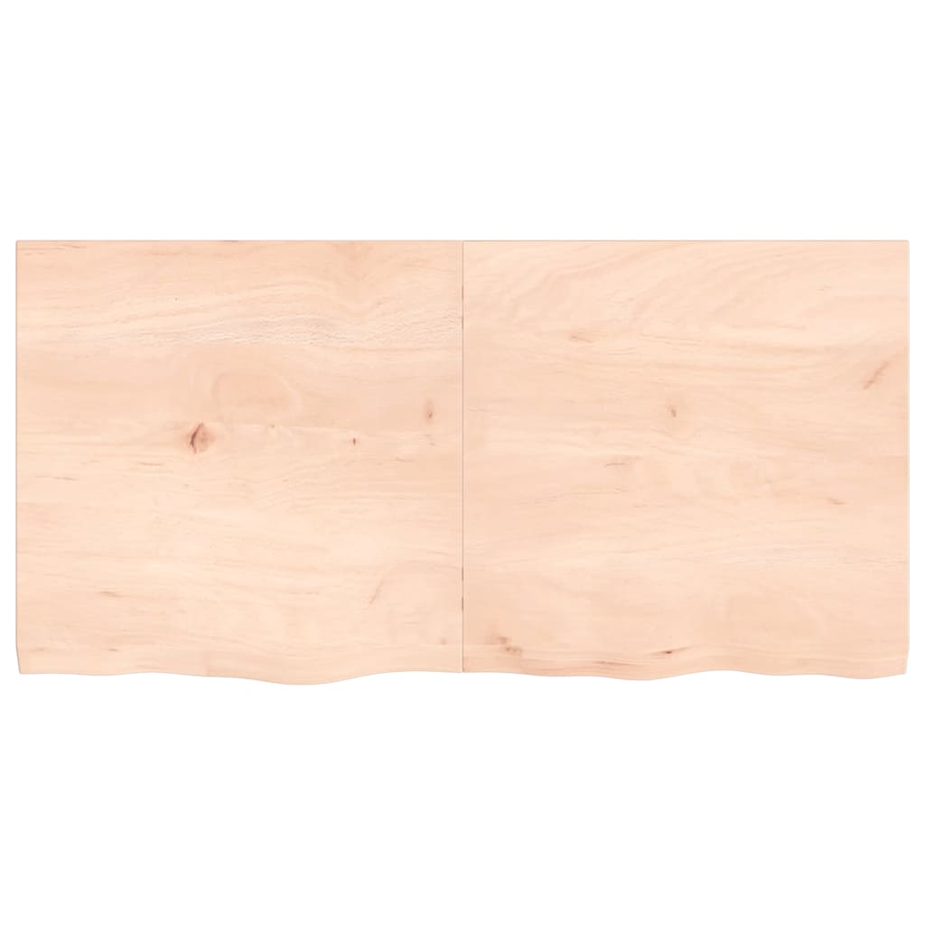 Thumbnail - vidaXL Tischplatte 120x60x(2-4) cm Massivholz Eiche Unbehandelt