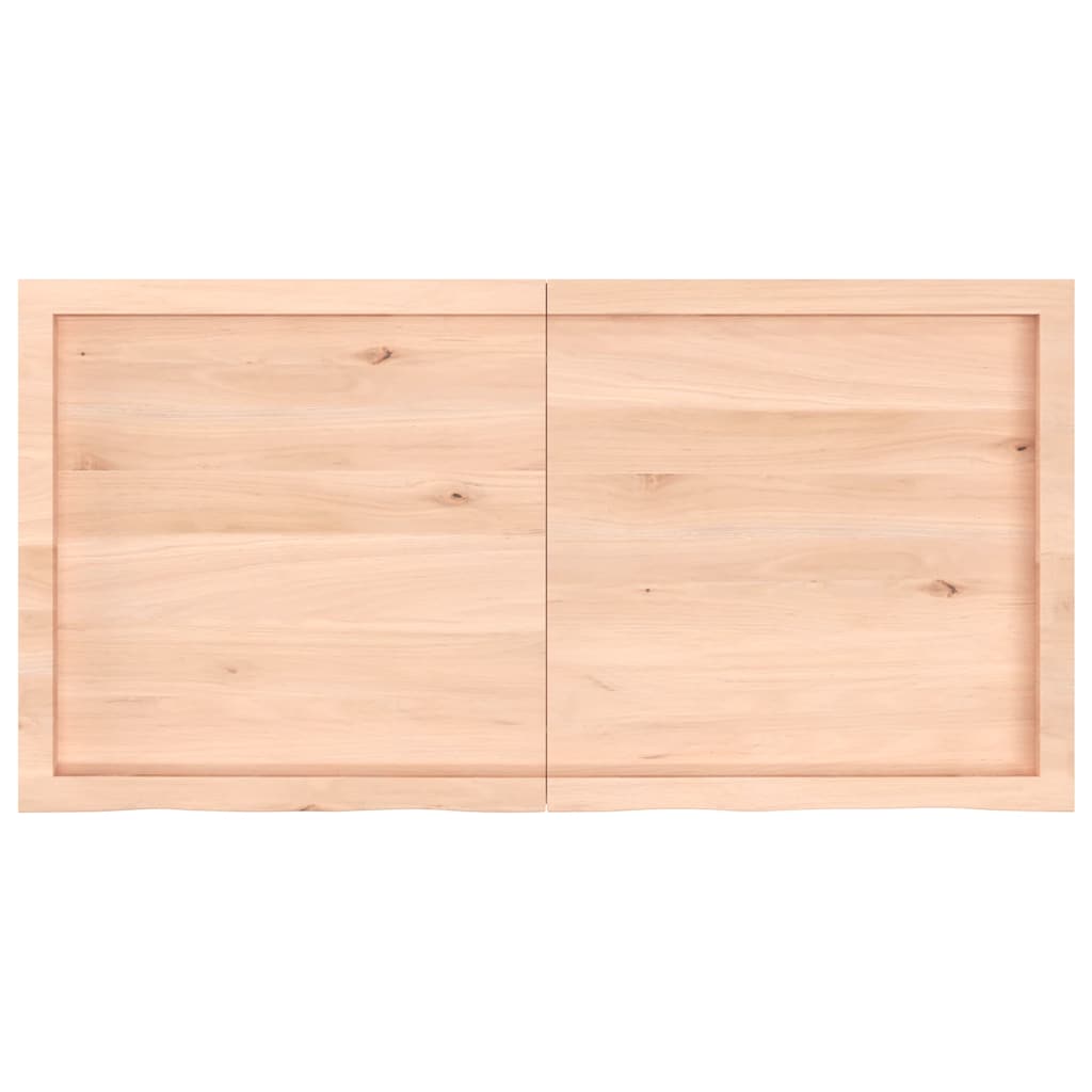 Thumbnail - vidaXL Tischplatte 120x60x(2-4) cm Massivholz Eiche Unbehandelt