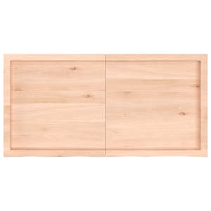 Stolní deska 120x60x(2-4) cm neošetřený masivní dubové dřevo - obrázek 3
