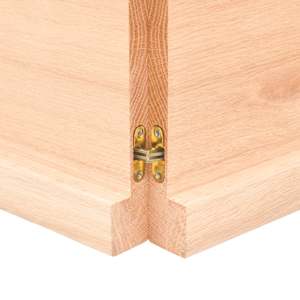 Stolní deska 120x60x(2-4) cm neošetřený masivní dubové dřevo - obrázek 7