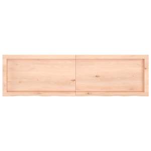 vidaXL Table Top 140x40x(2-6) cm Untreated Solid Wood Oak