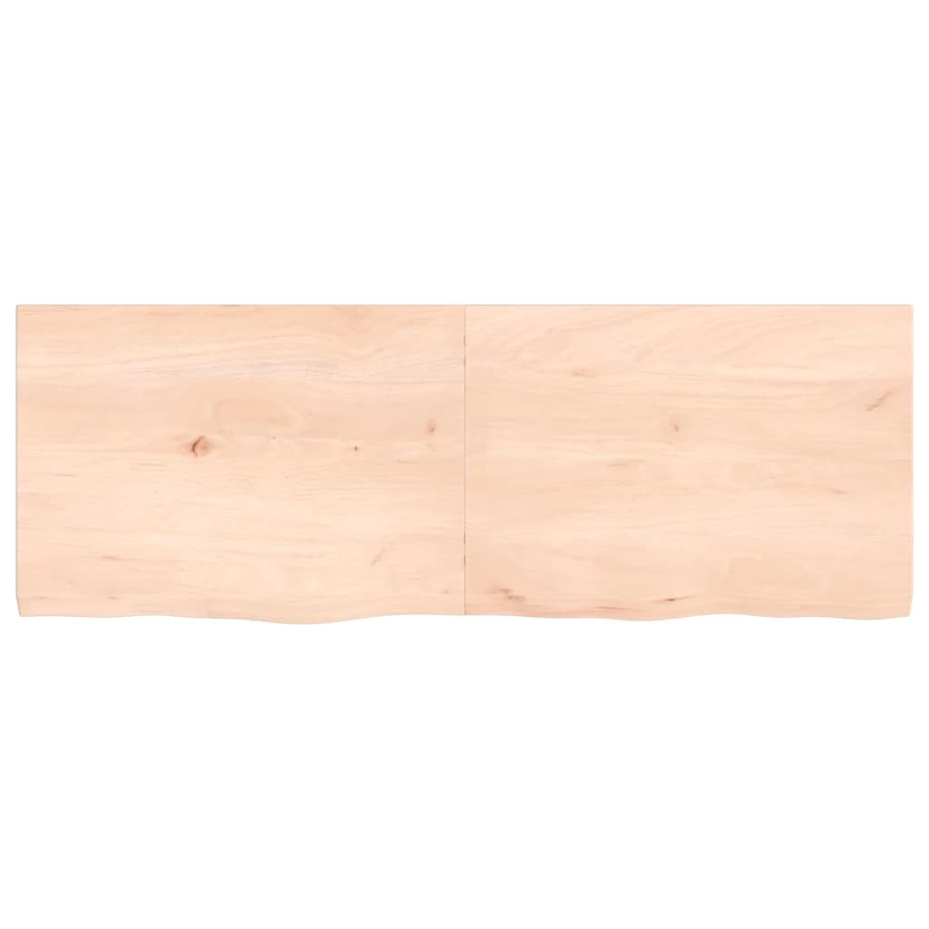 Thumbnail - vidaXL Tischplatte 140x50x(2-4) cm Massivholz Eiche Unbehandelt