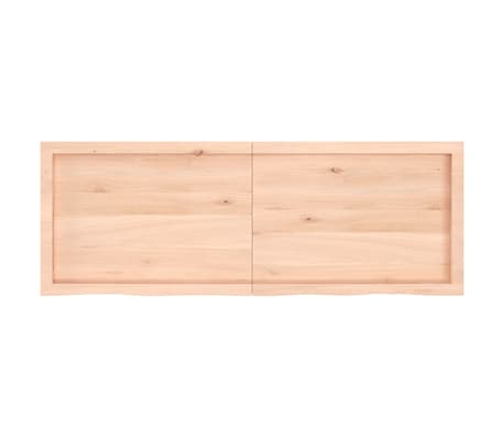 vidaXL Table Top 140x50x(2-6) cm Untreated Solid Wood Oak