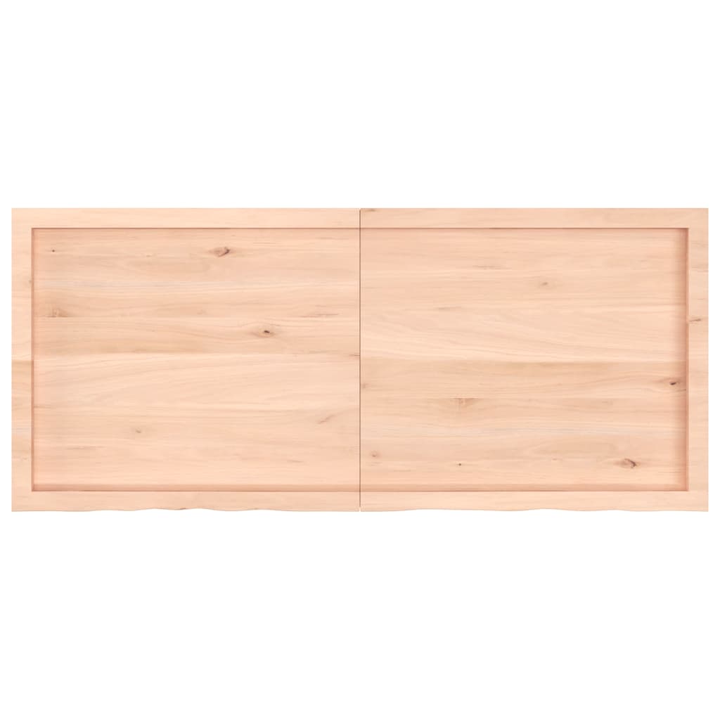 Thumbnail - vidaXL Tischplatte 140x60x(2-4) cm Massivholz Eiche Unbehandelt