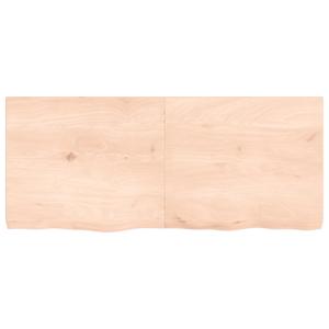 Stolní deska 140x60x(2-6) cm neošetřený masivní dubové dřevo - obrázek 3