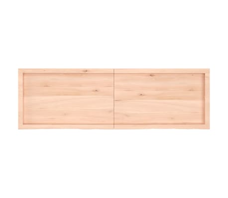 vidaXL Tablero de mesa madera maciza roble sin tratar 160x50x(2-6) cm