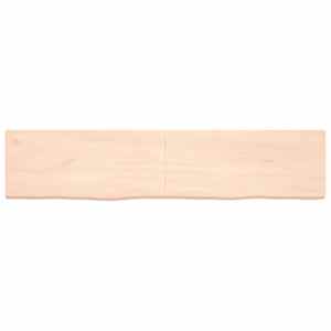 vidaXL Επιφάνεια Τραπεζιού 180x40x(2-4)εκ Ακατέργαστο Μασίφ Ξύλο Δρυός