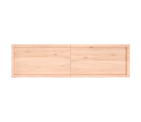 vidaXL Table Top 180x50x(2-4) cm Untreated Solid Wood Oak