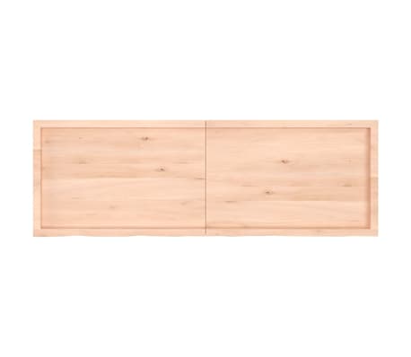 vidaXL Table Top 180x60x(2-4) cm Untreated Solid Wood Oak