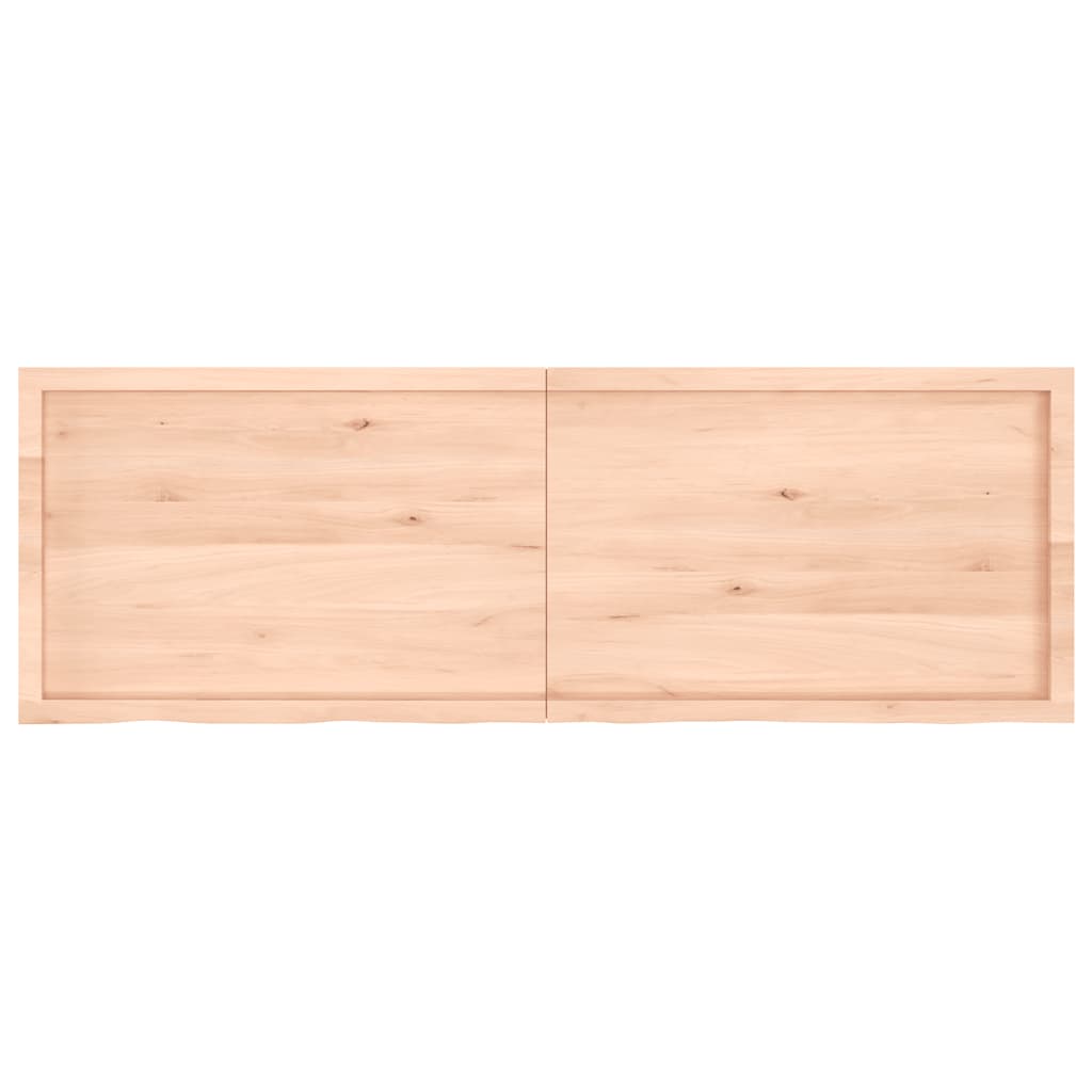 Thumbnail - vidaXL Tischplatte 180x60x(2-6) cm Massivholz Eiche Unbehandelt