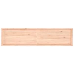 vidaXL Επιφάνεια Τραπεζιού 200x50x(2-4)εκ Ακατέργαστο Μασίφ Ξύλο Δρυός
