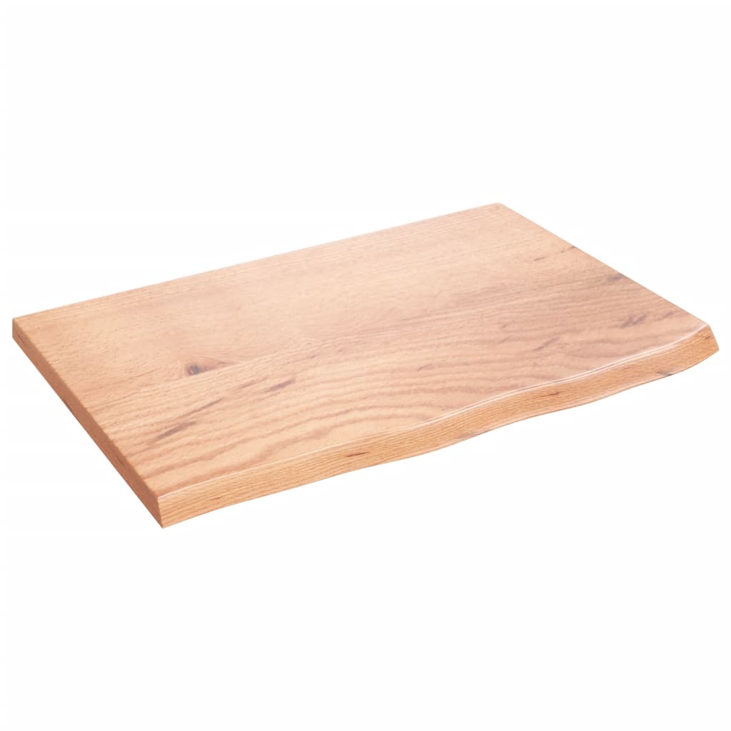 vidaXL StolnĂ­ deska svÄ›tle hnÄ›dĂˇ 60 x 40 x 2 cm oĹˇetĹ™enĂ˝ masivnĂ­ dub