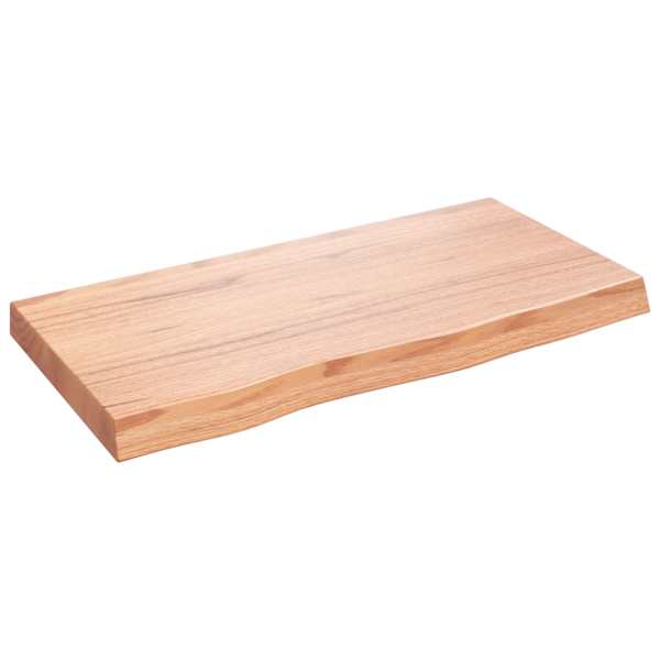 vidaXL lauaplaat, helepruun, 80x40x(2-6) cm, t&ouml;&ouml;deldud tammepuit