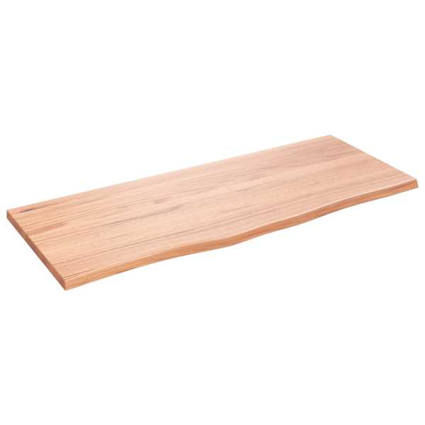 vidaXL lauaplaat, helepruun, 100x40x2 cm, t&ouml;&ouml;deldud tammepuit