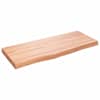 vidaXL lauaplaat, helepruun, 100x40x(2-6) cm, t&ouml;&ouml;deldud tammepuit