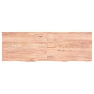 Stolní deska světle hnědá 120x40x(2-4)cm ošetřený masivní dub - obrázek 2