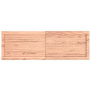 Stolní deska světle hnědá 120x40x(2-4)cm ošetřený masivní dub - obrázek 3