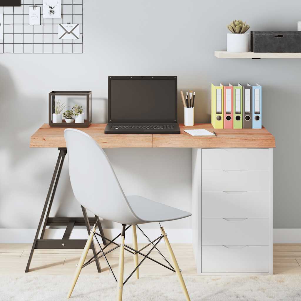 vidaXL Blat de masă maro 120x40x(2-6) cm, lemn masiv stejar tratat