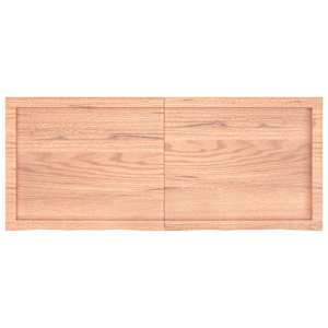Stolní deska světle hnědá 120x50x(2-4)cm ošetřený masivní dub - obrázek 3