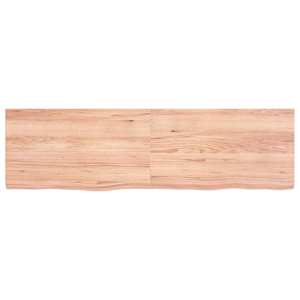 Stolní deska světle hnědá 140x40x(2-4)cm ošetřený masivní dub - obrázek 2