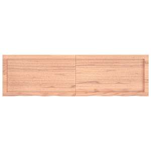 Stolní deska světle hnědá 140x40x(2-4)cm ošetřený masivní dub - obrázek 3