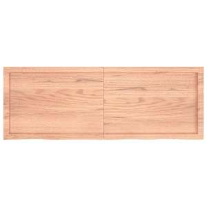 Stolní deska světle hnědá 140x50x(2-4)cm ošetřený masivní dub - obrázek 3