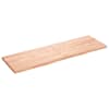 vidaXL lauaplaat, helepruun, 160x50x(2-4) cm, t&ouml;&ouml;deldud tammepuit