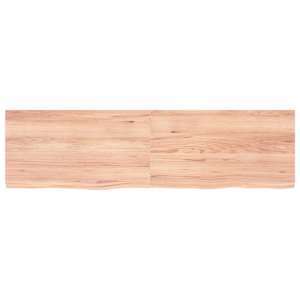 Stolní deska světle hnědá 180x50x(2-4)cm ošetřený masivní dub - obrázek 2
