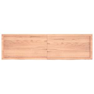 Stolní deska světle hnědá 180x50x(2-4)cm ošetřený masivní dub - obrázek 3