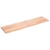 vidaXL lauaplaat, helepruun, 200x50x(2-4) cm, t&ouml;&ouml;deldud tammepuit