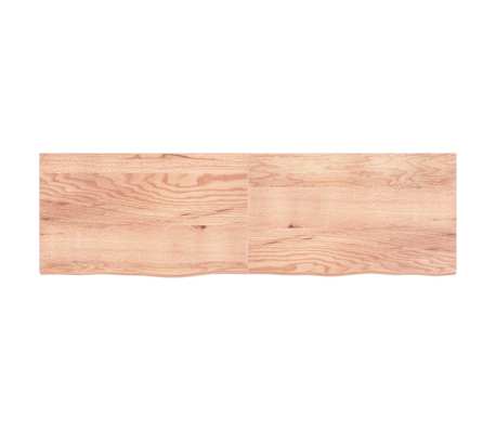 vidaXL Stalvir&scaron;is, &scaron;viesiai rudas, 200x60x(2-4) cm, medienos masyvas