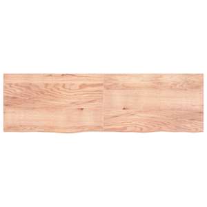 vidaXL Stalvir&scaron;is, &scaron;viesiai rudas, 200x60x(2-4) cm, medienos masyvas