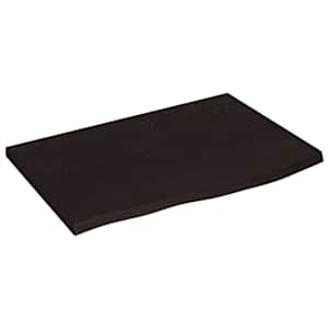 vidaXL lauaplaat, tumepruun, 60 x 40 x 2 cm, t&ouml;&ouml;deldud tammepuit