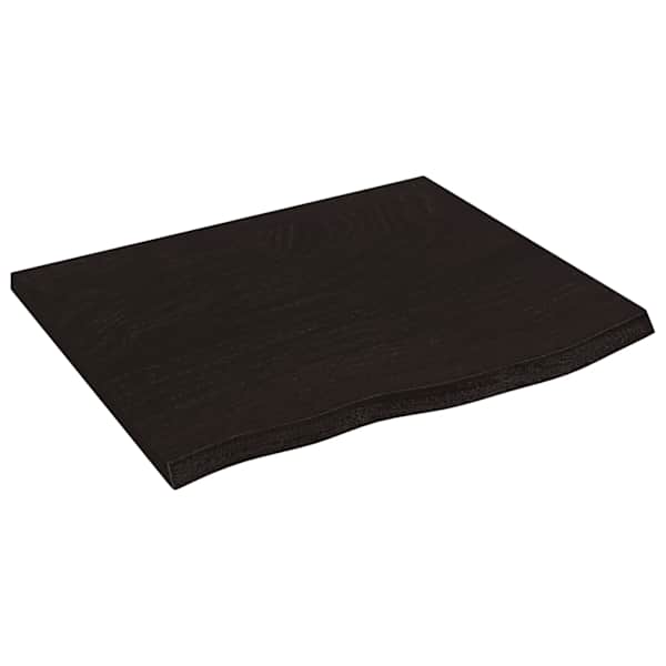 vidaXL lauaplaat, tumepruun, 60 x 50 x 2 cm, t&ouml;&ouml;deldud tammepuit