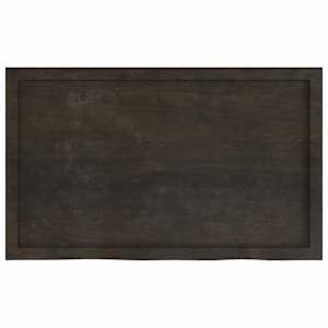 Stolní deska tmavě hnědá 100x60x(2-4)cm ošetřený masivní dub - obrázek 4