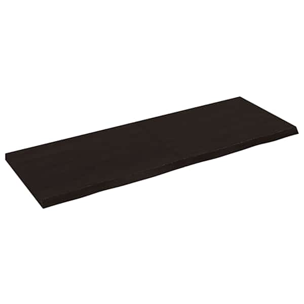 vidaXL lauaplaat, tumepruun, 140x50x(2-4) cm, t&ouml;&ouml;deldud tammepuit