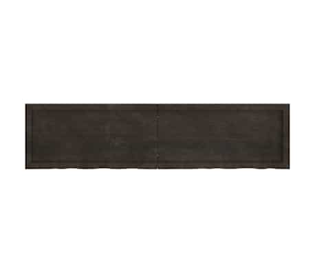 vidaXL Mizna plošča rjav 160x40x(2-6)cm obdelana trdna hrastovina