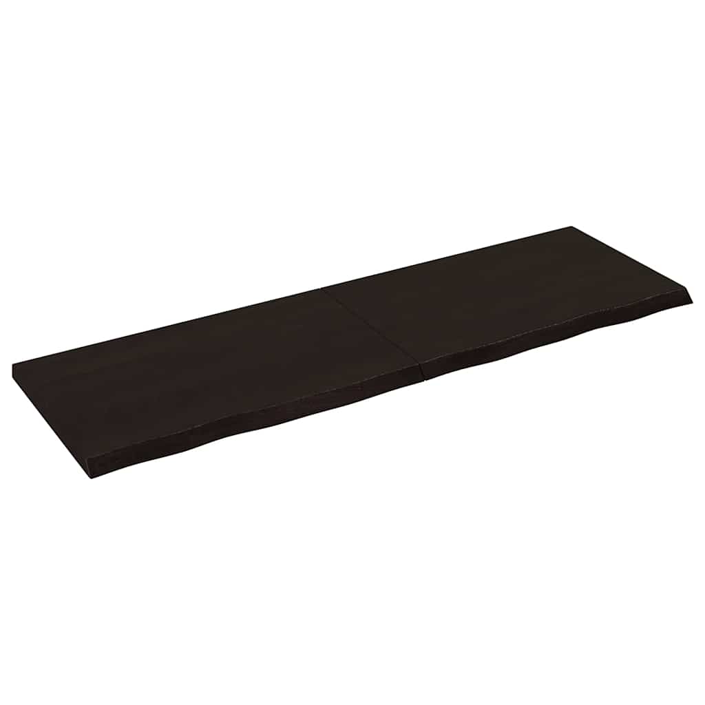 vidaXL Blat de masă maro 160x50x(2-4) cm, lemn masiv stejar tratat